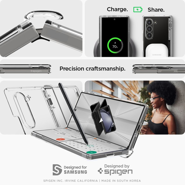 Spigen Ultra Hybrid Z Fold PRO GALAXY 6 CRYSTAL CLEAR