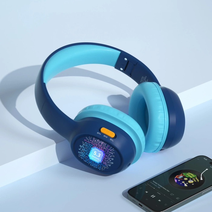 Tronsmart KH02 Wireless Headphones for Kids, Safe - Blue