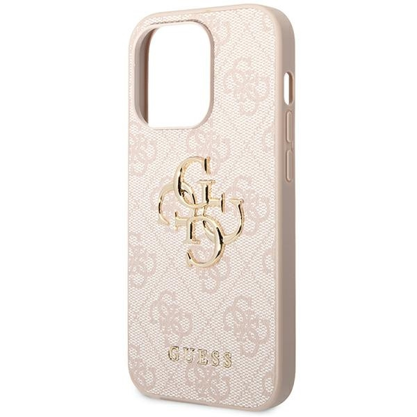 Hülle Guess iPhone 14 Pro Max 6,7" rosa/rosa hartcase 4G Big Metal Logo