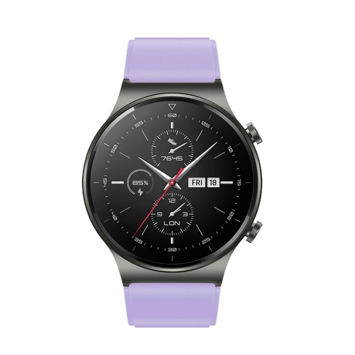 Silicone Strap for Huawei Watch GT 2/3/4/2 Pro/3 Pro/4 Pro/GT 2e 46mm - Purple