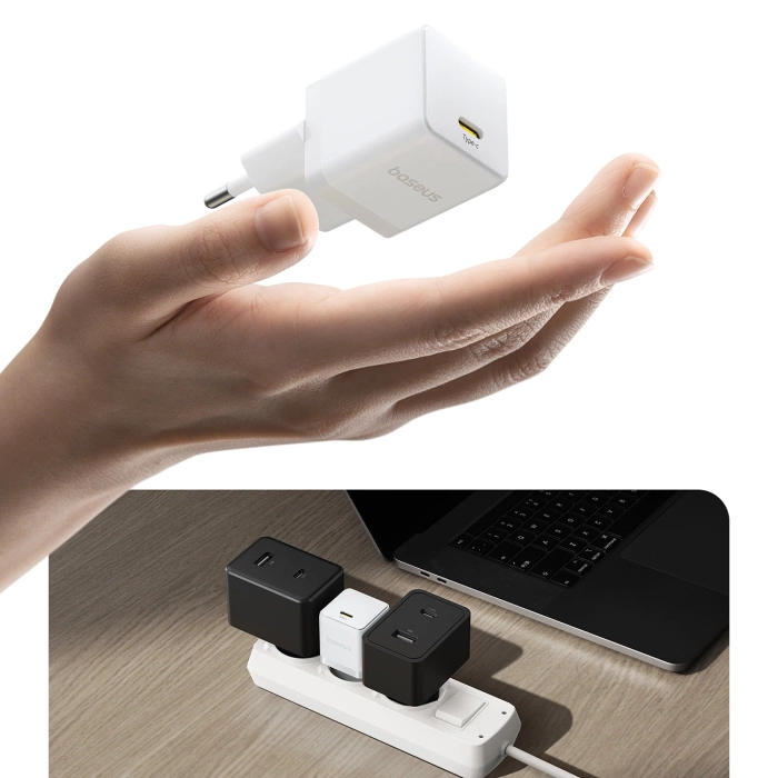 Baseus Palm 20W USB-C Wall Charger - White