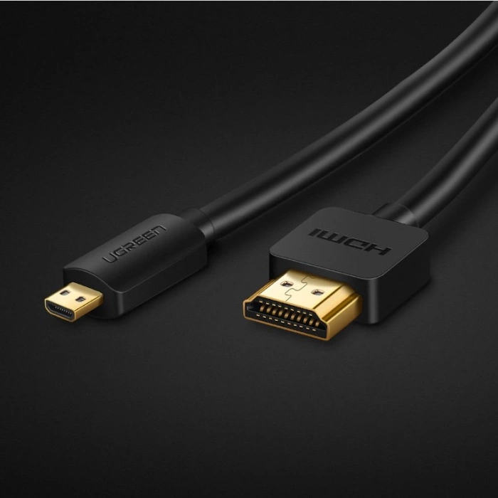 Ugreen Kabel HDMI - Micro HDMI Kabel 19 Pin 2.0V 4K 60Hz 30AWG 1.5m schwarz (30102)