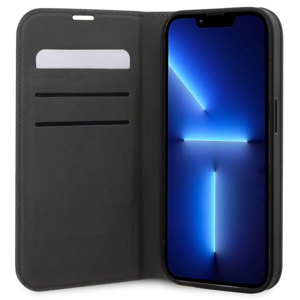 Case Karl Lagerfeld KLBKP14LSANKCPG iPhone 14 Pro 6.1" bookcase silver/silver Saffiano Karl &amp; Choupette Case