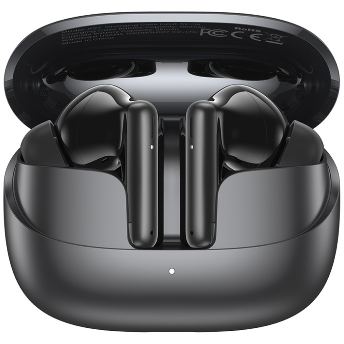 USAMS Słuchawki Bluetooth 5.3 IF27 bezprzewodowe douszne czarny/black