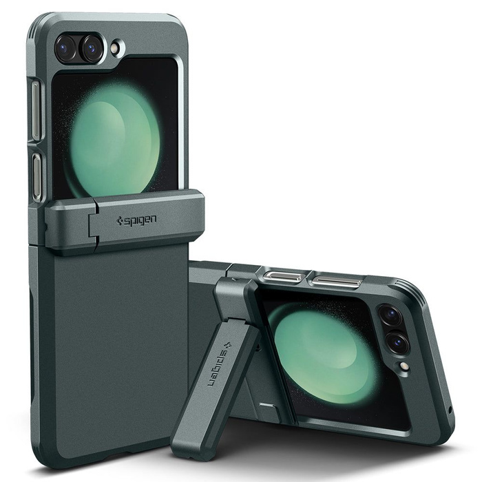 Funda Spigen Tough Armor Pro Galaxy Z Flip 5 Abyss Verde Case