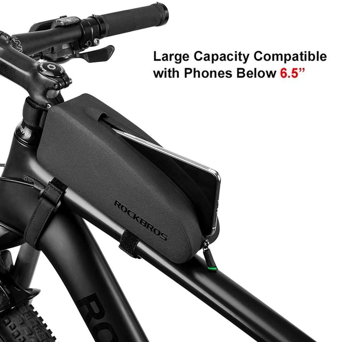 Rockbros AS-019-1 sac de cadre de vélo étanche 1,6 l - noir