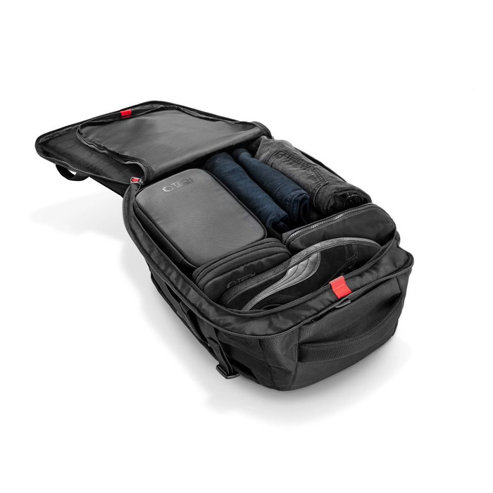 PLECAK TECH-PROTECT DEFENDER S40 RYANAIR & WIZZAI CABIN NA LAPTOPA 20L 40x20x25 CZARNY