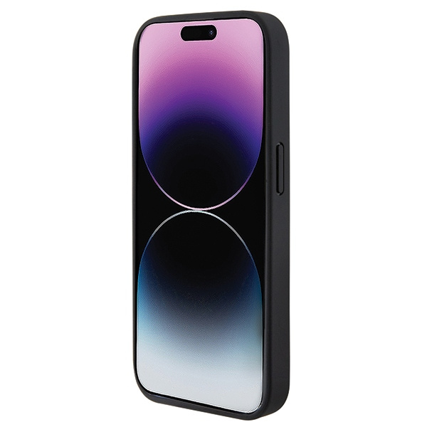 Case Bmw Bmhmp15l22pvtk IPhone 15 Pro 6.1" Black/black Hardcase Quilted Tricolor MagSafe Case