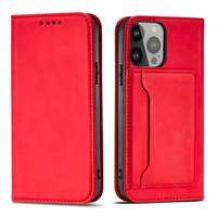 Magnetkartenetui für Samsung Galaxy S23 Ultra Flip Cover Wallet Stand rot