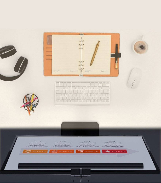 Lumière LED Baseus i-wok pour un éclairage d'écran de moniteur de bureau noir (DGIWK-B01)