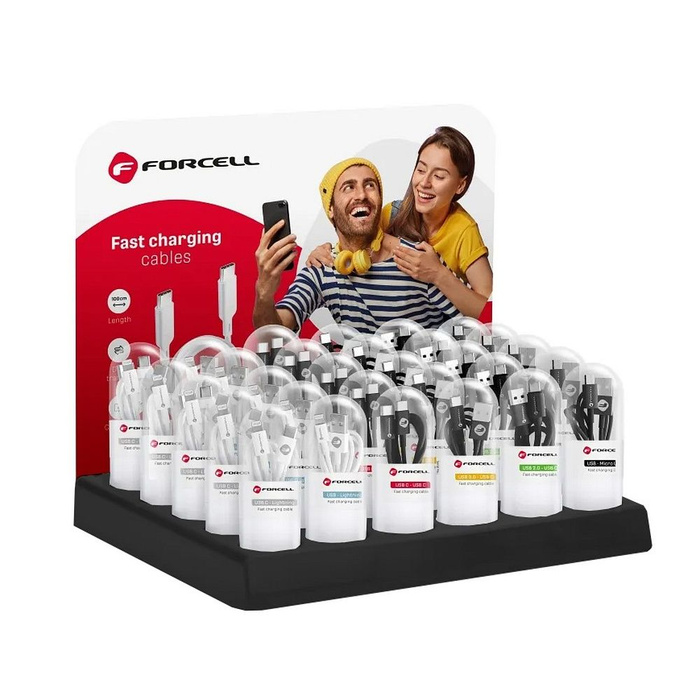 FORCELL stand kabli w tubach 30 miejsc D336 + logo