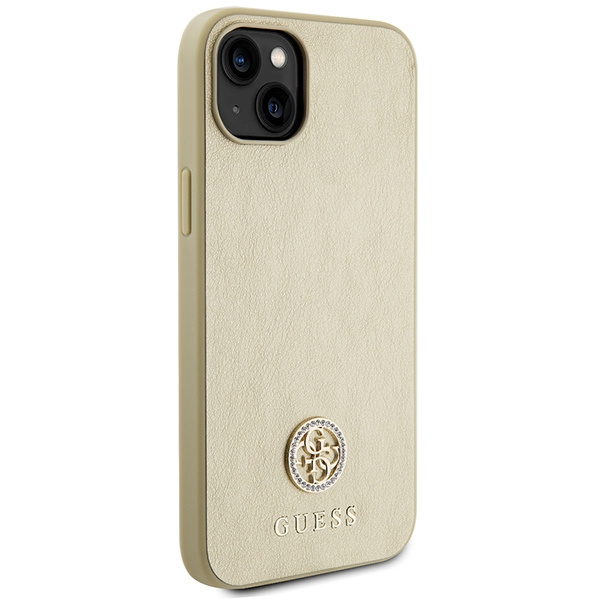 Guess GUHCP15MPS4DGPD iPhone 15 Plus 6.7" gold/gold hartcase Strass Metall Logo