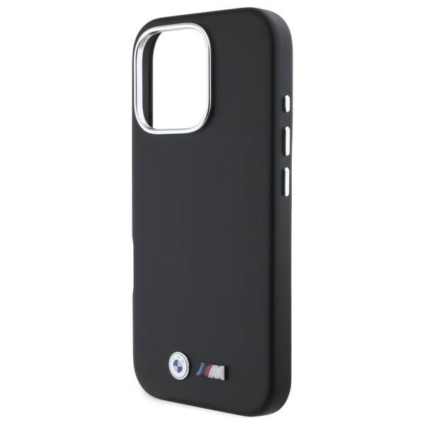 Hülle BMW iPhone 16 Pro Max 6.9" schwarz/schwarz hartcase M Smooth Full Wrapped Metal MagSafe