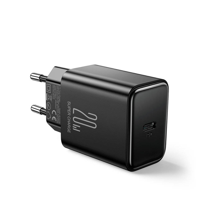 USB C nabíječka 20W PD Joyroom JR-TCF06 s USB C kabelem - Lightning | Černá