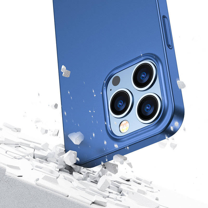 Joyroom 360 Full Case cover anteriore e posteriore per iPhone 13 Pro + proteggi schermo in vetro temperato blu (JR-BP935 blu)