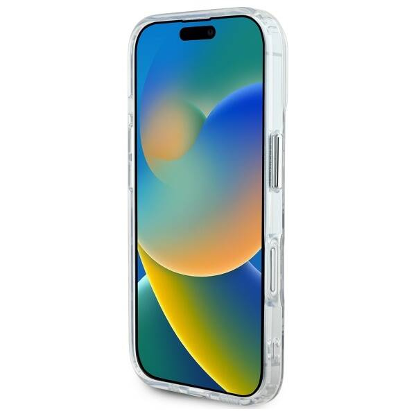 Etui Karl Lagerfeld iPhone 16 6.1" przezroczysty/transparent IML Monogram Karl&Choupette Head MagSafe