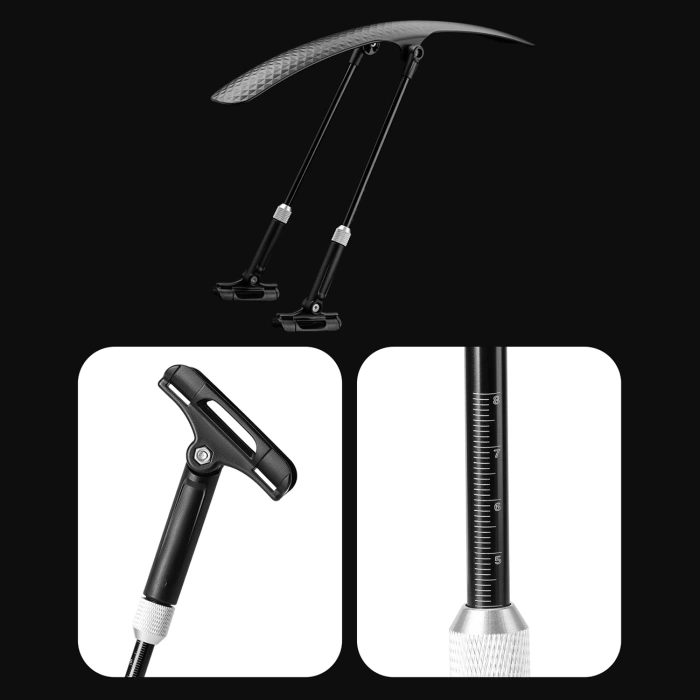 Błotnik rowerowy Wozinsky WBR-01 uniwersalny z regulacją - czarny