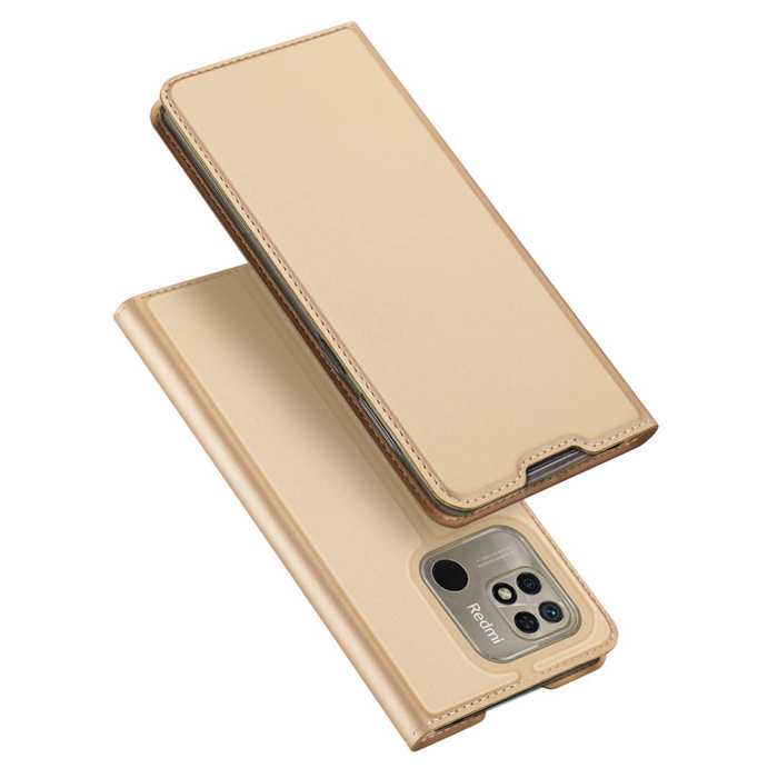 Dux Ducis Skin Pro case with flip cover Xiaomi Redmi 10C gold