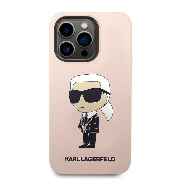 Case Karl Lagerfeld iPhone 14 Pro Max 6.7" hardcase pink/pink Silicone Ikonik