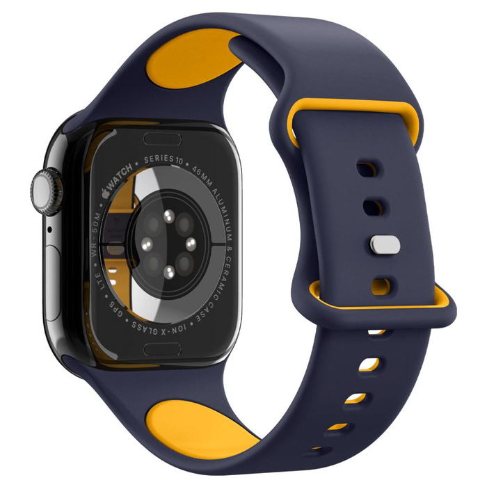 CORREA SPIGEN APPLE WATCH 6 / 7 / 8 / 9 / 10 / SE / ULTRA 1 / 2 (44 / 45 / 46 / 49 MM) NANO POP BLUEBERRY AZUL MARINO