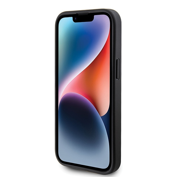 Funda Guess GUHCP15MPS4DGPK iPhone 15 Plus 6.7" negro/negro durocase Logo Strass Metal Case