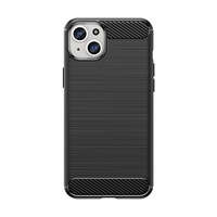 Coque souple motif carbone pour iPhone 15 Plus Carbon Case - noir