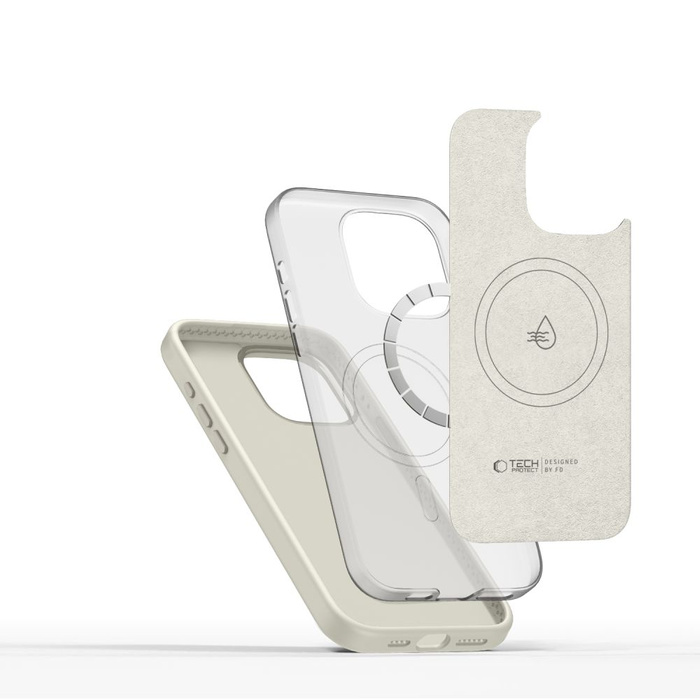 TECH-PROTECT SILICONE PURE MAGSAFE IPHONE 15 PRO COSMIC LATTE