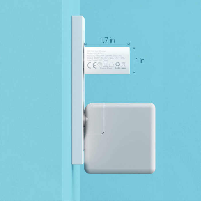 Choetech USB-Wandladegerät Typ C PD 20W weiß (Q5004 V4)