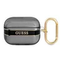 Hülle GUESS Apple AirPods Pro Abdeckung Riemen Sammlung Schwarz Case