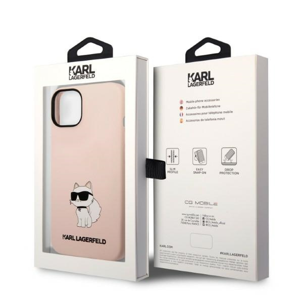 Karl Lagerfeld KLHCP14SSNCHBCP iPhone 14 6,1" hardcase pink/pink Silicone Choupette
