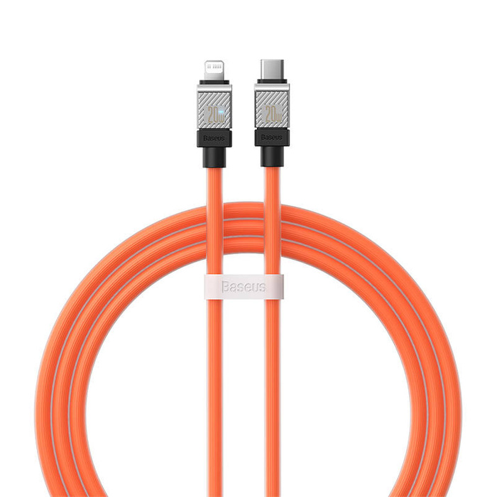 Fast Charging cable Baseus USB-C to Coolplay Series 1m, 20W (orange)