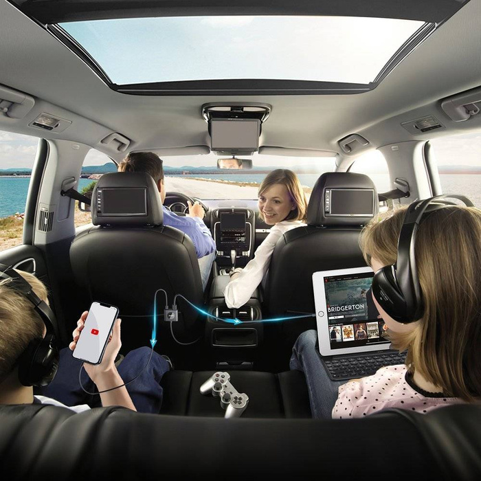 Joyroom chargeur voiture 2xPD + 2xQC3.0 75W 1,5m noir (JR-CL05)