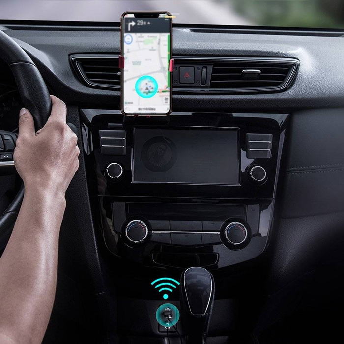 [PO VRÁCENÍ] Baseus BA01 Bluetooth 5.0 audio přijímač USB kabel AUX audio adaptér jack černý (CABA01-01)