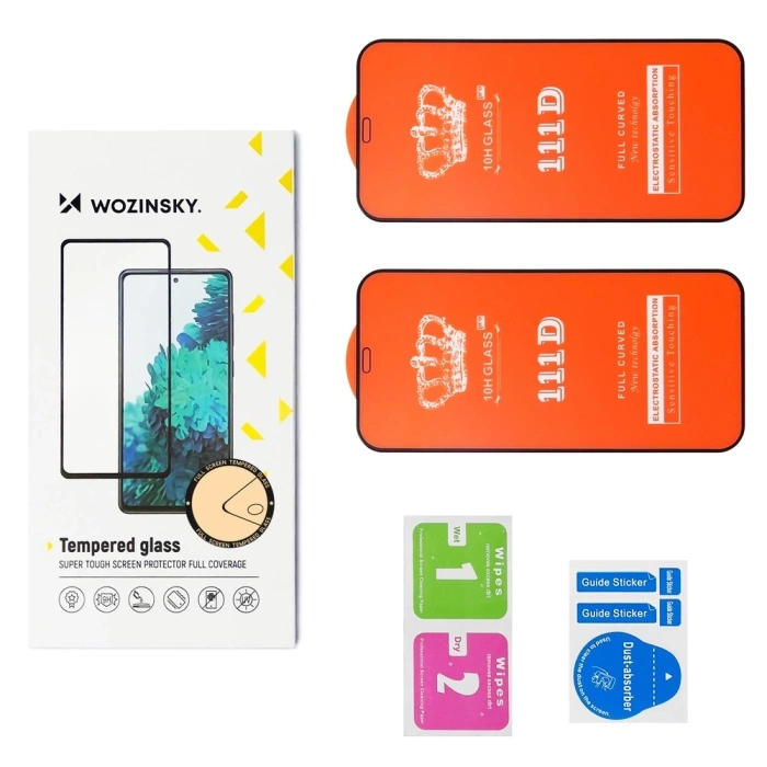 Wozinsky Full Glue Tempered Glass für Samsung Galaxy M16, 2er-Pack