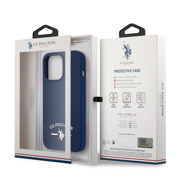  US POLO   13 Pro Max Silicone Collection Navy Blue Case