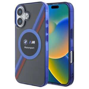 Funda BMW iPhone 16 6.1" negro/negro durocase Motosport IML Circle MagSafe