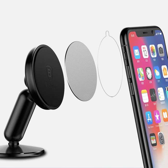 Baseus Bullet An On-board Magnetic Bracket Vehicle Mount for Dashboard black (SUYZD-01)