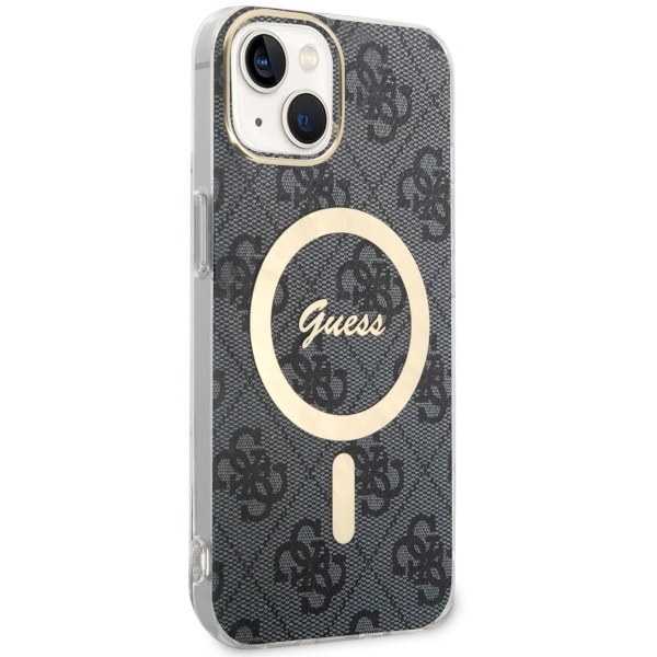 Case Guess GUHMP14SH4STK iPhone 14 6.1" black/black hardcase 4G MagSafe Case