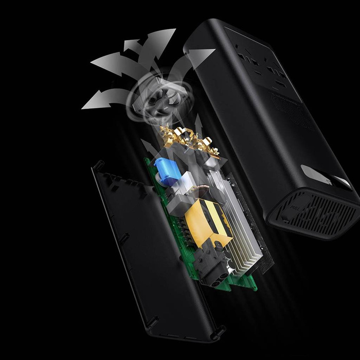 Baseus Super Si Power Inverter 500W (220V CN / EU) Fekete