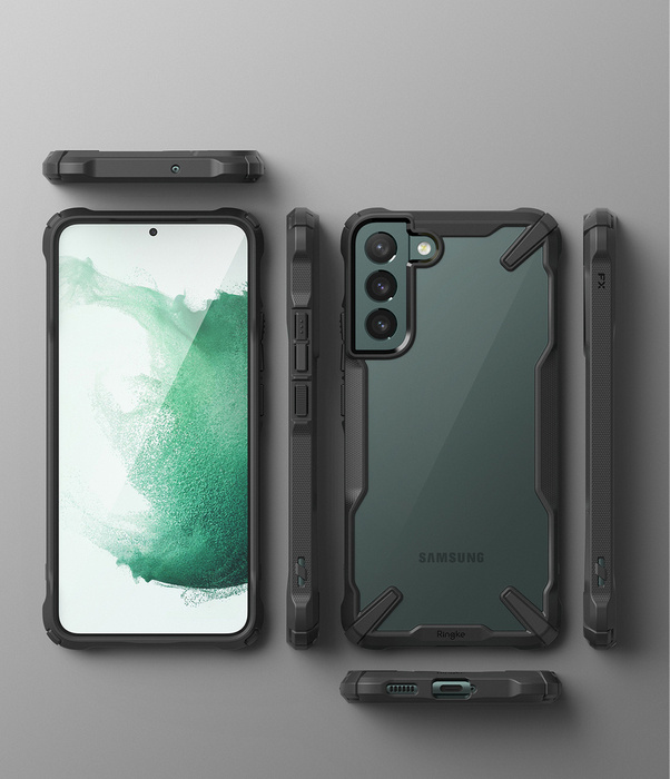 Hülle Ringke Fusion X Design hülle Samsung Galaxy S23+ camouflage schwarz Case