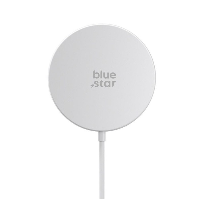 Ładowarka bezprzewodowa BLUE STAR Charing Pad 15w kompatybilna z MagSafe biała