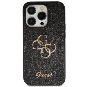 Guess GUHCN61HG4SGK iPhone 11 / Xr 6,1" nero/nero durocase Glitter Script Big 4G