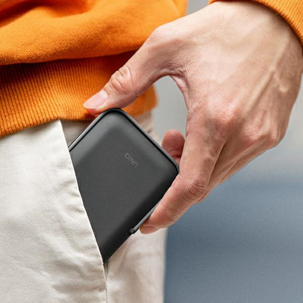 Uniq Powerbank Hoveo 5000mAh USB-C 20W PD Fast charge Wireless Magnetic grey/charcoal gray