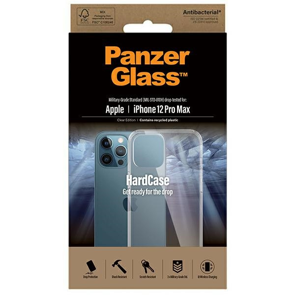 Obal PanzerGlass ClearCase iPhone 12 Pro Max Antibakteriální Vojenská kvalita čirá 0425 Case