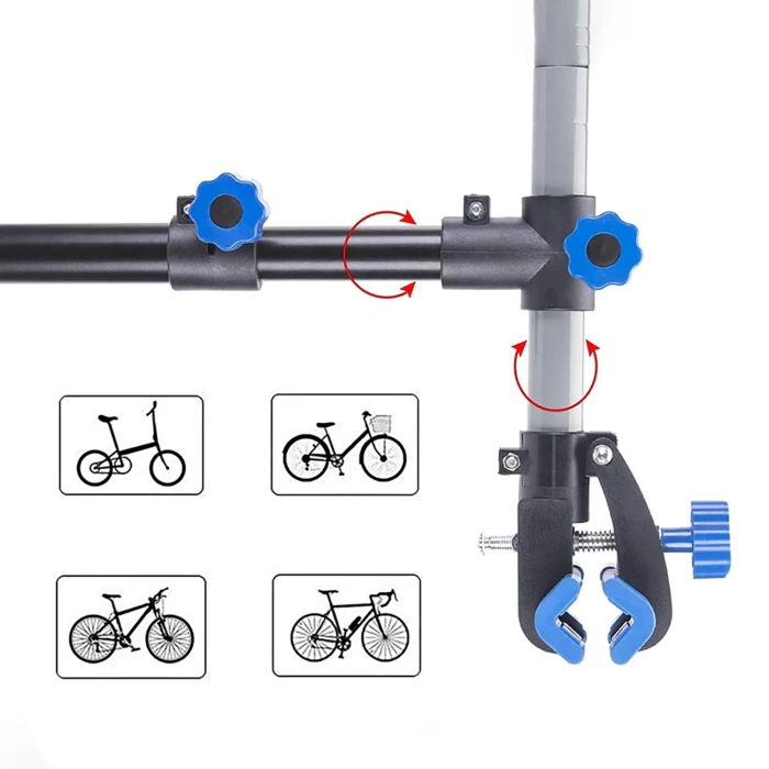 Rockbros MP-01 Tisch-Serviceständer für Fahrräder mit Knöpfen – schwarz