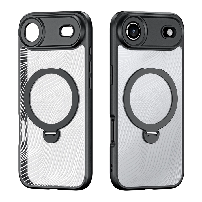 Dux Ducis Aimo Mag Case with Magnetic Ring and Stand for iPhone 17 Air – Black