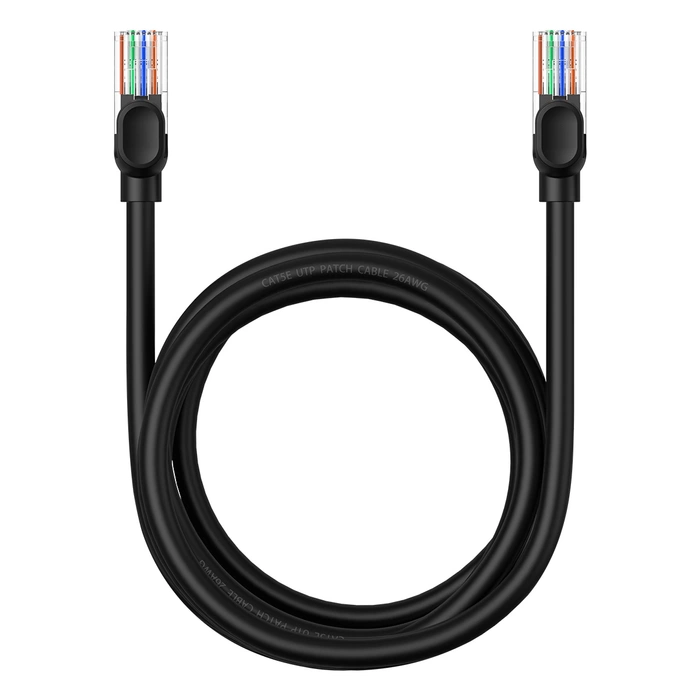 Baseus Ethernet CAT5, 2m network cable (black)