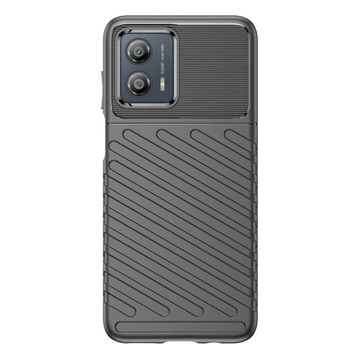 Thunder Case Hülle für Motorola Moto G53 Silikon Armor Case schwarz