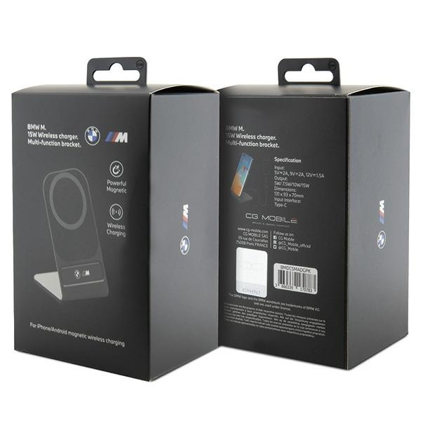 BMW Induktives Ladegerät BMDCSMADGPK 15W schwarz/schwarz M Edition MagSafe