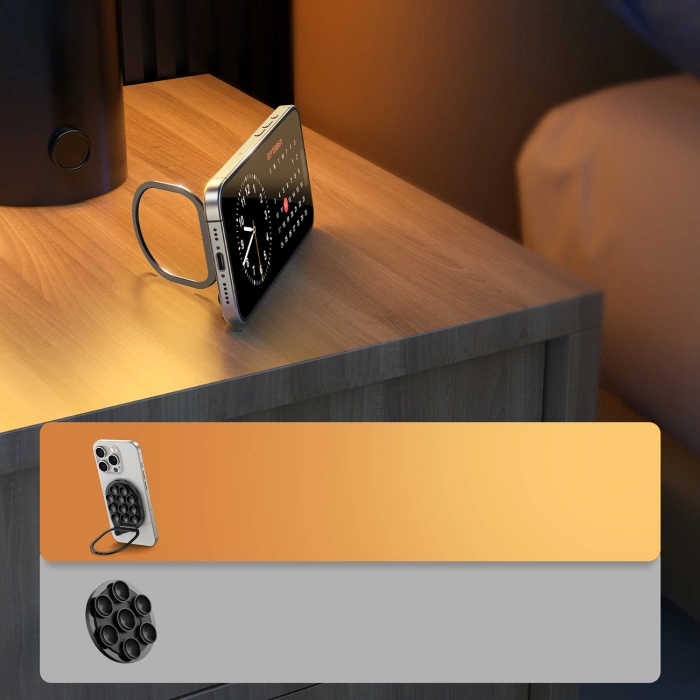 Joyroom JR-ZS418 Smartphone-Halterung mit Ständer und Saugnäpfen mit MagSafe – Schwarz